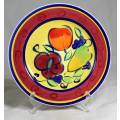 CERAMIC DISPLAY PLATE WITH FRUIT MADE IN CHINA (LOVELY)-BID NOW!