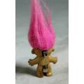 BABY TROLL BROOCH WITH PINK HAIR (LOVELY)-BID NOW!!
