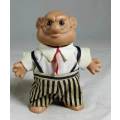 BALD TRUSS TROLL DRESSED IN A STRIPED PANTS & A RED TIE - (HANDSOME) BID NOW!!