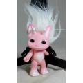 ZELF PINK WITH WHITE HAIR AND GLITTER  (FUNKY) BID NOW!!