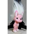 ZELF PINK WITH WHITE HAIR AND GLITTER  (FUNKY) BID NOW!!