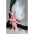 ZELF PINK WITH WHITE HAIR AND GLITTER  (FUNKY) BID NOW!!