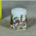 SOUVENIR THIMBLE-JULI HUTSCENREATHER(LOVELY)-BID NOW!!!