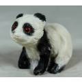 LOVELY  BABY PANDA WITH BEADS FOR EYES-BID NOW!!