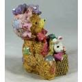 BEAUTIFUL BEAR WITH A RABBIT IN A BASKET-BID NOW!!