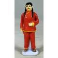 VINTAGE PORCELAIN FIGURINE (MARKED FOREIGN)-MAN DRESSED IN TRADITIONAL CLOTHES #63