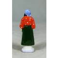 VINTAGE PORCELAIN FIGURINE (MARKED FOREIGN)-WOMAN DRESSED IN TRADITIONAL CLOTHES #68