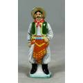 VINTAGE PORCELAIN FIGURINE (MARKED FOREIGN)-MAN DRESSED IN TRADITIONAL CLOTHES #70