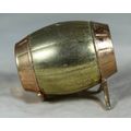 MINIATURE BRASS ORNAMENT- BEER BARREL/KEG - BID NOW!!!