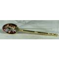 SOUVENIR SPOON - GOLD PLATED WITH INLAY - BID NOW!!!