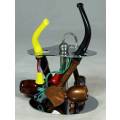 SMALL COLLECTION OF PIPES ON A STAND-BID NOW