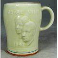 UNIQUE ROYAL VISIT 1947 CROWN DEVON SOUTH AFRICAN MUG -BID NOW!