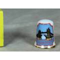 LOVELY PORCELAIN THIMBLE (TOWER BRIDGE LONDON) BID NOW!!!