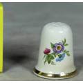 THIMBLE-MADE IN ENGLAND(PINK&BLUE FLOWERS)BID NOW