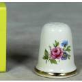 THIMBLE-MADE IN ENGLAND(PINK&BLUE FLOWERS)BID NOW