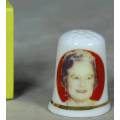 THIMBLE-BONE CHINA BRITISH MADE(QUEEN ELIZABETH THE QUEEN MOTHER)