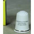 THIMBLE-TO COMMEMORATE THE 100TH BIRTHDAY OF HER MAJESTY QUEEN ELIZABETH THE QUEEN MOTHER