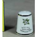 THIMBLE-ROYAL ENGLAND WORCESTER(2 BIRDS ON A BRANCH)BID NOW!