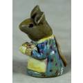 MINIATURE-MOUSE CARRYING A CAKE(LOVELY) BID NOW!!!