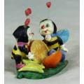 MINIATURE-PRETTY LITTLE BEES HAVINING FUN A WITH LEMON-BID NOW