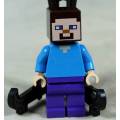 MINIATURE LEGO FIGURINE-MINECARFT STEVE BID NOW