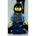 MINIATURE LEGO FIGURINE-UNDERCOVER ELITE POLICE MOTORCYCLE OFFICER (CTY0357)-BID NOW!!