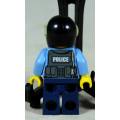 MINIATURE LEGO FIGURINE-UNDERCOVER ELITE POLICE MOTORCYCLE OFFICER (CTY0357)-BID NOW!!