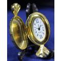 EXQUISITE HACHETTE MINIATURE METAL CLOCK WITH BOOKLET-CANDY BID NOW!!