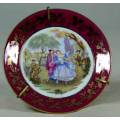 SMALL LIMOGES DISPLAY PLATE ON A STAND-BID NOW!!