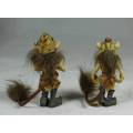 FUN PAIR OF TROLLS WITH TAILS BID NOW!!