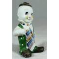 SMALL FIGURINE-SMILING CLOWN WITH A LARGE TIE (LOVELY)BID NOW!!