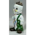 SMALL FIGURINE-SMILING CLOWN WITH A LARGE TIE (LOVELY)BID NOW!!