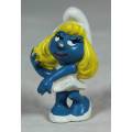 VINTAGE VERY RARE-THE LOVELY SMURFETTE WITH HER HAND ON HER HAIR-BID NOW!!