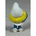 VINTAGE VERY RARE-THE LOVELY SMURFETTE WITH HER HAND ON HER HAIR-BID NOW!!