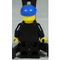 LEGO MINI FIGURINE-POLICEMAN WITH A STUBBLE AND A BLUE CAP BID NOW