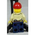 LEGO MINI FIGURINE-SWAMP POLICE WITH A RED CAP(CTY0523)