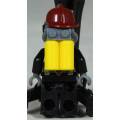 LEGO MINI FIGURINE-FIREWOMAN WITH BREATHING APPARATUS(CTY0525)