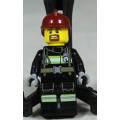 LEGO MINI FIGURINE-FIREMAN WITH A GOATEE AND A RED HELMET(CTY0966)