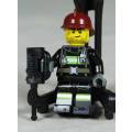 LEGO MINI FIGURINE-FIREMAN WITH A SCAR AND JACKHAMMER(CTY0343)
