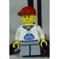 LEGO MINI FIGURINE-BOY WITH A HOODY(TOYS R US TRUCK CTY0184) BID NOW!!