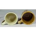 PAIR OF STONEWARE CUPS (LOVELY)-BID NOW!!!
