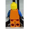 LEGO MINI FIGURINE-CONSTRUCTION WORKER CTY0014 BID NOW!!