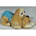 PENDELFIN HAND PAINTED STONEWARE POOCH MADE IN ENGLAND-POOCH(CUTE)
