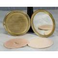 BEAUTIFUL MOTHER OF PEARL POWDER COMPACT-BID NOW!!