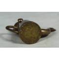 MINIATURE BRASS-COFFEE POT BID NOW!