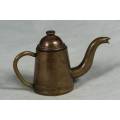 MINIATURE BRASS-COFFEE POT BID NOW!