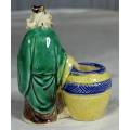 STUNNING COLLECTABLE MUD MEN-VERY OLD MAN WITH A BARREL BID NOW!!!