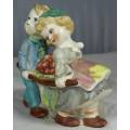 WALL SCONES - TWO KIDS CARRYING FRUIT (BEAUTIFUL) BID NOW !!