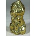 BRASS CAT WITH A BOW TIE-STUNNING-BID NOW!