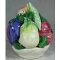 PORCELAIN VEGETABLE CENTRE PIECE MADE IN ITALY(LOVELY) BID NOW!